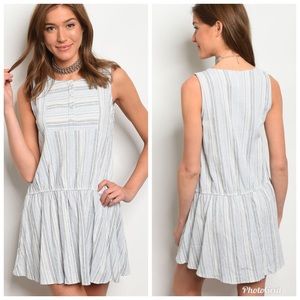 3-PACK Blue Cream Dress